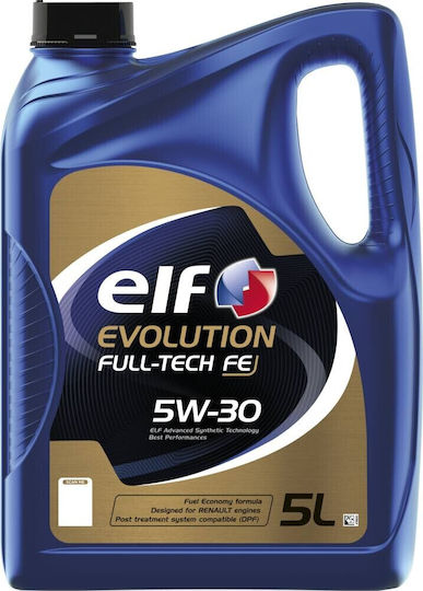 Elf Evolution Full-Tech FE Синтетично Автомобилно Масло 5W-30 5л