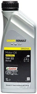 Renault Castrol GTX RN720 Synthetisches Auto Schmierstoff Öl 5W-30 1lt