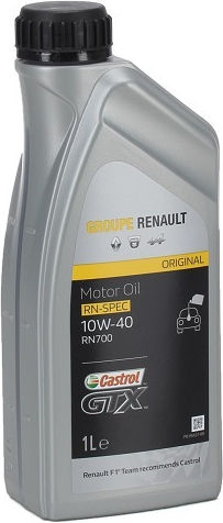 Renault Castrol GTX RN700 Συνθετικό Λάδι Αυτοκινήτου 10W-40 1lt