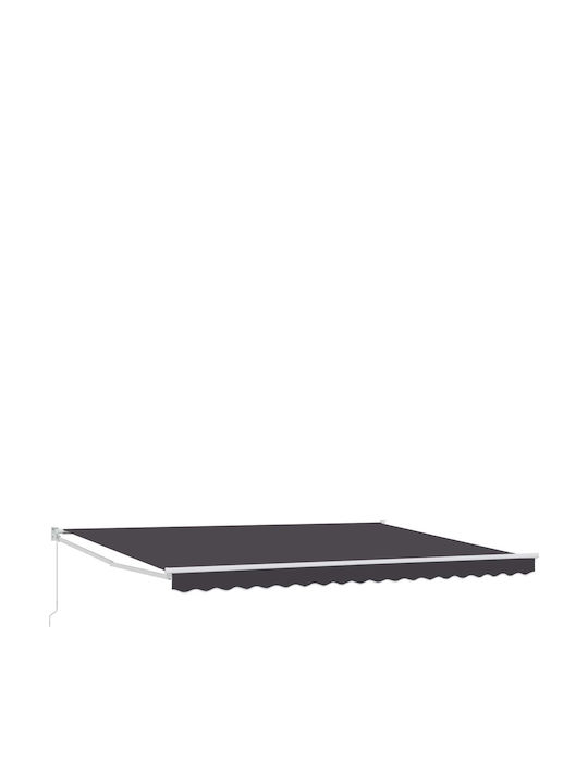 vidaXL Τέντα Βεράντας Γκρι 4x2m