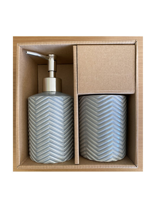 Decomarket Decomarket Badezimmerzubehör-Set Porzellan DTB-101 2 Stück