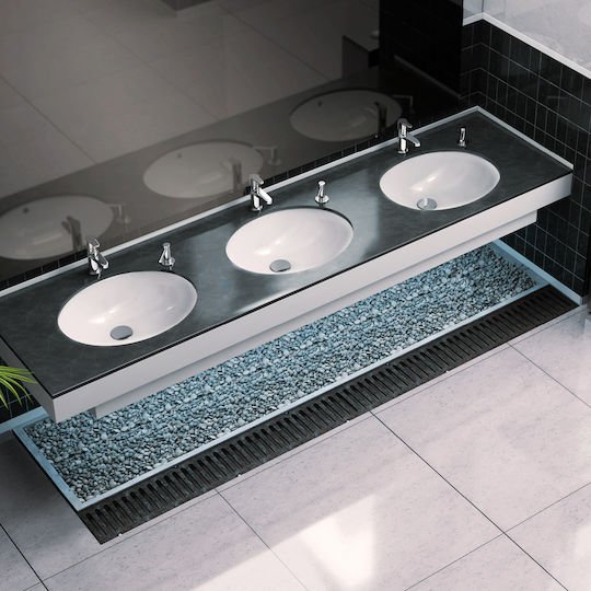 Cerastyle Επικαθήμενος Νιπτήρας Πορσελάνης 48x39cm Λευκό