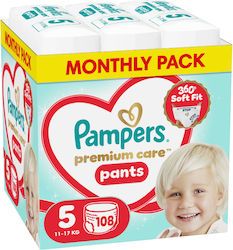 Pampers Premium Care Pants No. 5 για 11-17kg 108τμχ Pampers Premium Care Pants No. 5 για 11-17kg 108τμχ