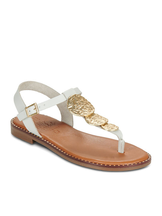 Oh My Sandals Γυναικεία Σανδάλια Λευκά