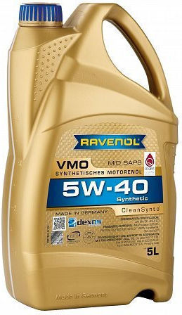 Ravenol VMO 5W40 Συνθετικό Λάδι Αυτοκινήτου 5W-40 5lt