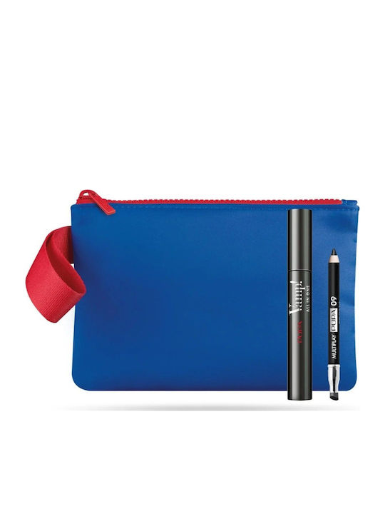 Pupa This Is A Super Cool Beauty Kit Makeup Set for Eyes with Toiletry Bag 3 Pieces