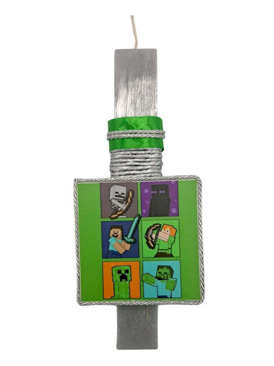 Handgefertigte Wohnungs Osterkerze Beduftet Minecraft Gamer Rahmen 25 cm Handgefertigte Wohnungs Osterkerze Beduftet Minecraft Gamer Rahmen 25 cm