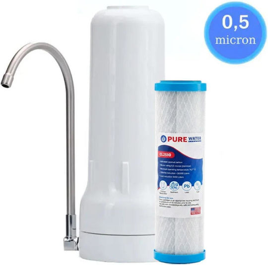 Filtrato Ct-14 Wasserfiltrationssysteme Einzeln Arbeitsplatte mit Wasserhahn & Ersatzfilter 50-0046/4
