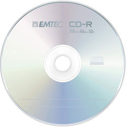 Optical Media Cd-r 700mb Emtec 52x 10 Pcs Optical Media Cd-r 700mb Emtec 52x 10 Pcs