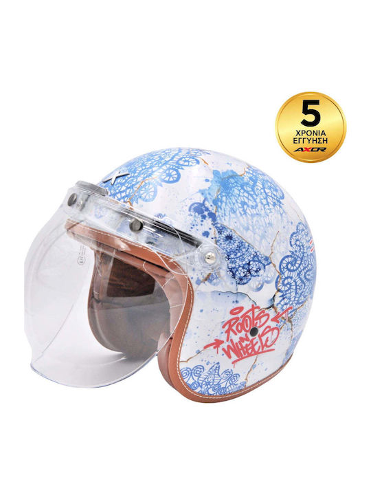 Axor Retro Mark II Motorradhelm Jet ECE 22.06 1...