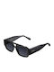 Meller Jahi Unisex Sonnenbrillen mit Schwarzem Rahmen und Schwarzem Polarisiertem Glas