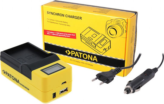 Patona Dual Lcd Usb Charger Olympus Om-1 Blx-1