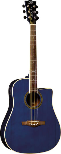 Semi-Akustik Gitarre Nxtd100ce Durchsichtiger Ausschnitt Blau