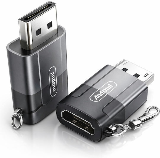 Andowl Converter DisplayPort Male to HDMI Female 1 Piece Q-HD182