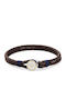 Tommy Hilfiger Herren Armband mit Anker-Design aus Leder 20cm
