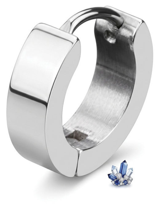 Sharks Bay Clothing Men's Single Silver Hoop Earring