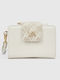 Small Women's Wallet with RFID Ecru