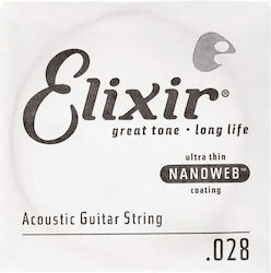 Elixir Nanoweb Einzel Saite 80/20 Bronze Akusti...