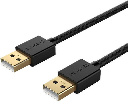 Orico USB 2.0 USB-Kabel USB-A-Stecker Schwarz 1,5 m U2-AA02-15-BK-BP