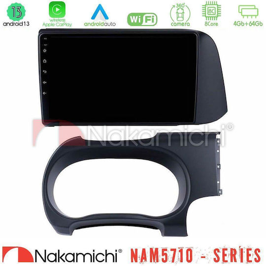 Nakamichi Ηχοσύστημα Αυτοκινήτου για Hyundai i10 2020 2023 (Bluetooth/USB/WiFi/GPS/Apple-Carplay/Android-Auto) με Οθόνη Αφής 9"
