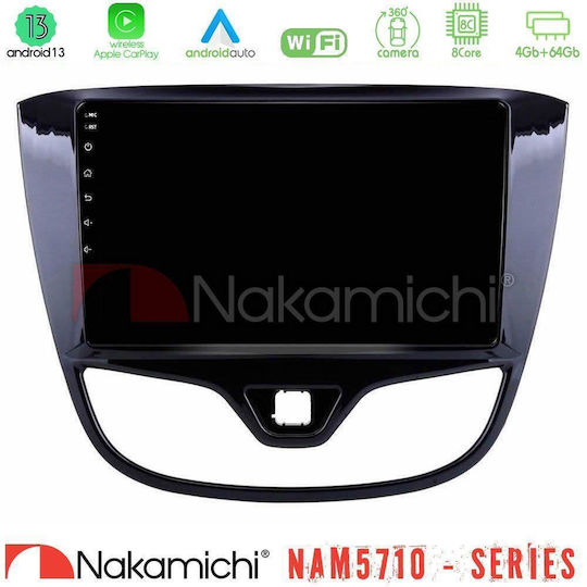 Nakamichi Car Audio System for Opel Karl 2017-2019 Bluetooth USB WiFi GPS Apple CarPlay Android Auto with 9" Touch Screen