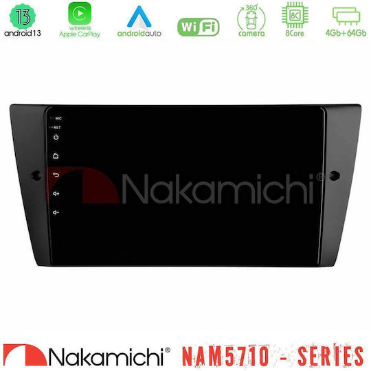 Nakamichi Car Audio System for BMW Series 3 (E90) / Series 3 / E90 2006-2011 (Bluetooth/USB/WiFi/GPS/Apple CarPlay/Android Auto) with 9" Touch Screen