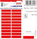 Tanex Self-Adhesive Label Rolls 13x50mm 100 Pieces