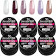 Set 6 Farbige Glam Sparkle UV-Gele SensoPro Milano