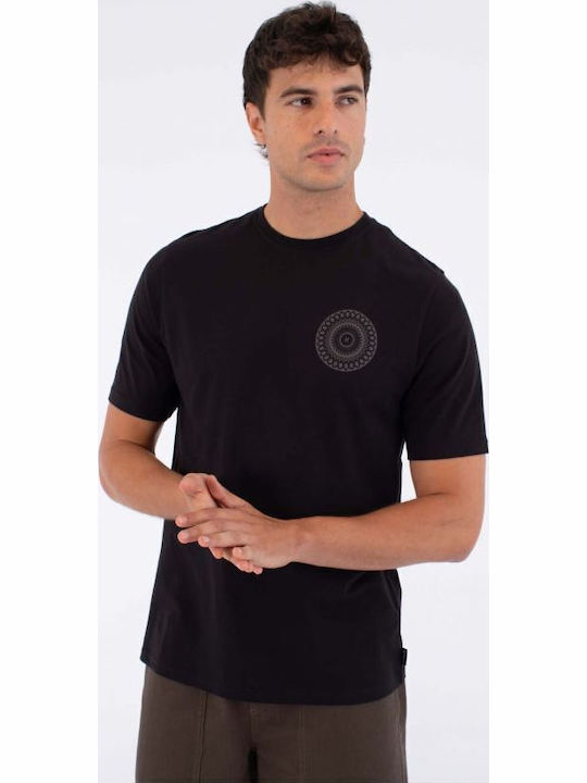 Hurley Bluza Tricou Cu Mânecă Scurtă Neagră
