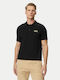 Polo Herrenbluse Kurzarm Schwarze