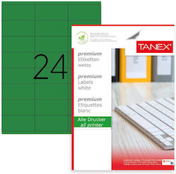Tanex Etichete Autoadezive A4 Rectangulare 64x34mm