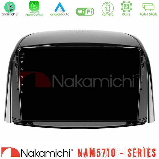 Nakamichi Ηχοσύστημα Αυτοκινήτου για Renault Koleos 2007-2015 (Bluetooth/USB/WiFi/GPS/Apple-Carplay/Android-Auto) με Οθόνη Αφής 9"