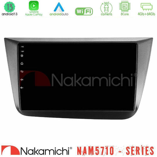 Nakamichi Car Audio System for Seat Altea 2004-2015 Bluetooth USB WiFi GPS Apple CarPlay Android Auto with 9" Touch Screen