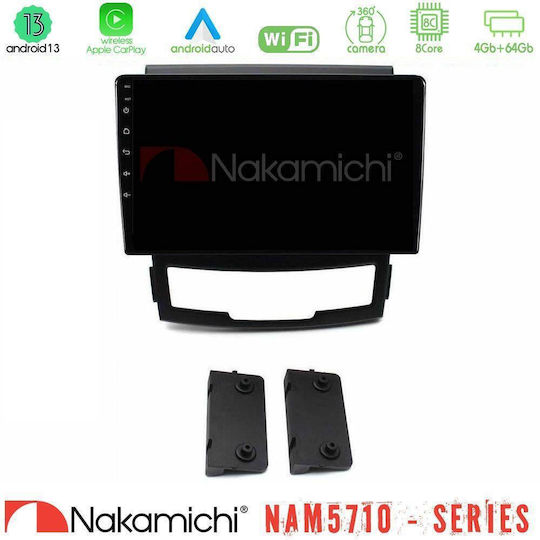 Nakamichi Ηχοσύστημα Αυτοκινήτου για Ssangyong Korando 2010-2014 (Bluetooth/USB/WiFi/GPS/Apple-Carplay/Android-Auto) με Οθόνη Αφής 9"
