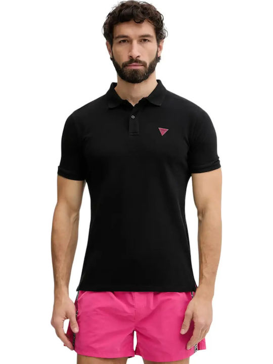Guess Guess Herrenblusen Polo T-Shirt Schwarz