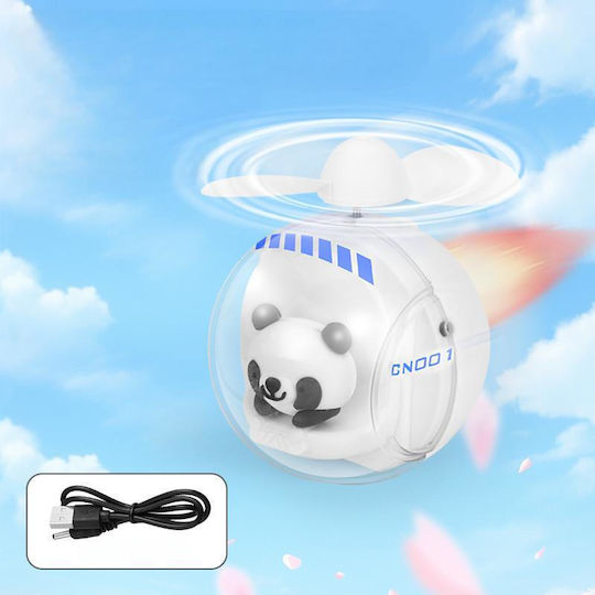 Cartoon Series Handheld Fan Space Capsule Fan Panda 688-2