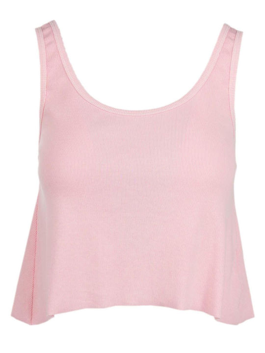 Dirty Laundry Γυναικείο Crop Top Αμάνικο Ροζ