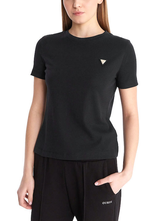Guess Γυναικείο T-shirt Μαυρο