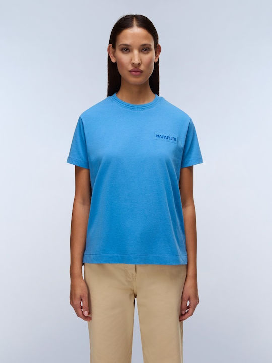 Napapijri Women's T-shirt Blue Jasper
