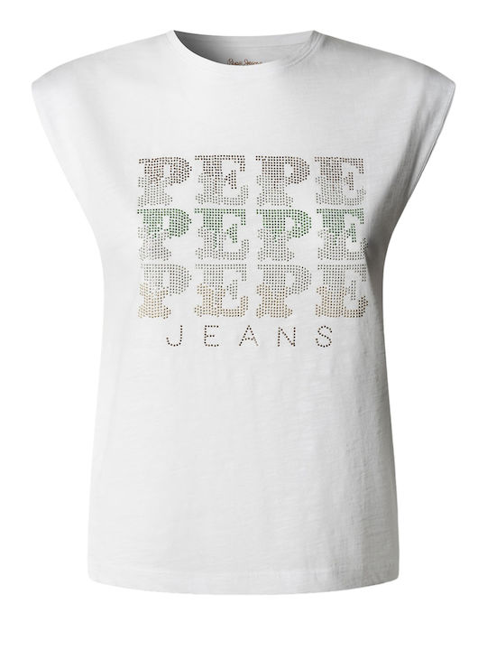 Pepe Jeans Women's Cotton Top White
