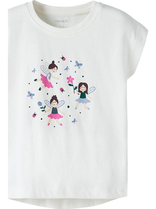 Name It Παιδικό T-shirt Cloud Dancer Dancer