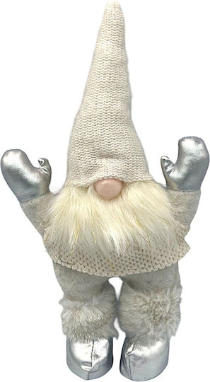 Weihnachtsfigur Zwerg Höhe 35cm 9203-35 Weiß