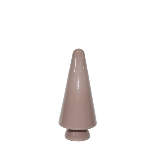 Illuminated Christmas Decorative Glass Tree 18cm Pink 2 Pieces