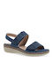 Leather Women's Anatomic Navy Blue Sandals