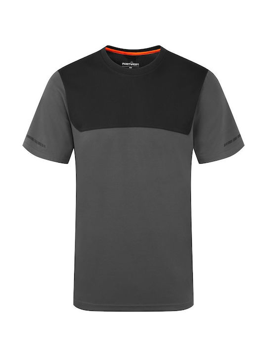 Portwest Tricou De Lucru Gri Cu Benzi Reflectorizante