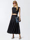 Summer Midi Evening Dress Black