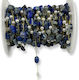 Steel Chain Sodalite Gold 6mm