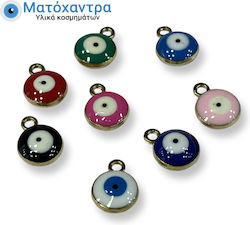 Metal Eye Gold Enamel 10 Mm Mix 25 Pieces