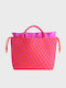 Fabric Women's Tote Bag Fuchsia