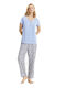 Catherine's Set De Pijamale Dama Pentru Vară Multicolor